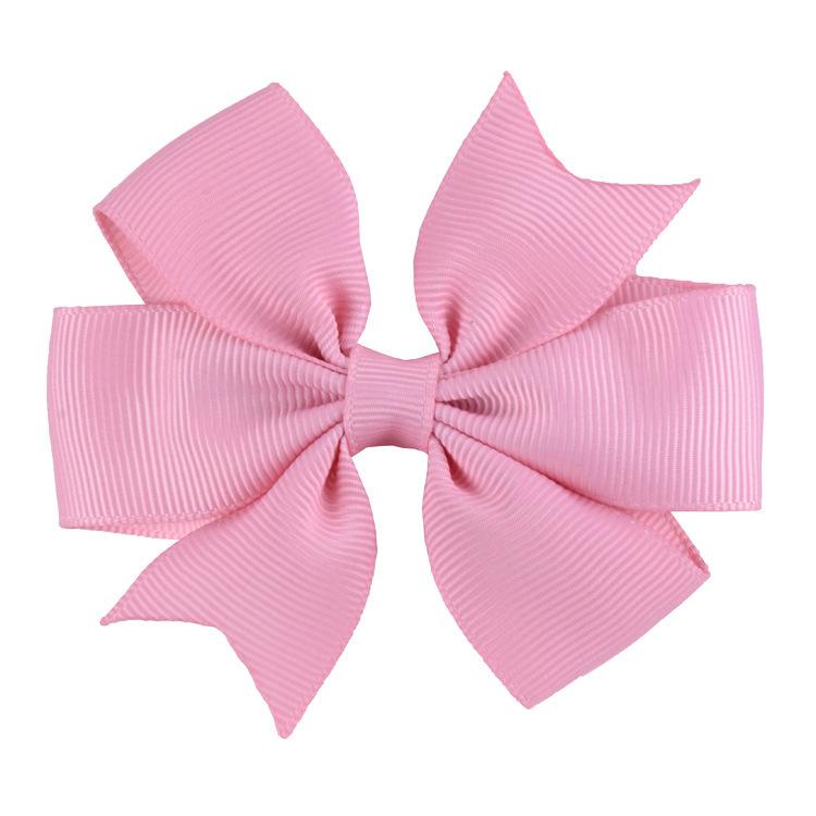 8x8cm 1PC Solid Color Grosgrain Ribbon Bows Clips Hairpin Girl's Hair Bowties Boutique Hair Clip Headwear Kids Hair Accessories