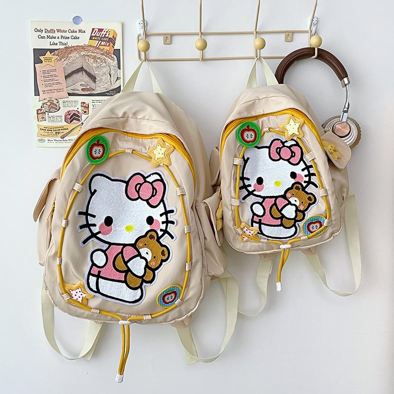 Kindergarten Cartoon Cute Student Schoolbag Cute Kitten Boys And Girls Backpack Large Capacity Children'S Bag