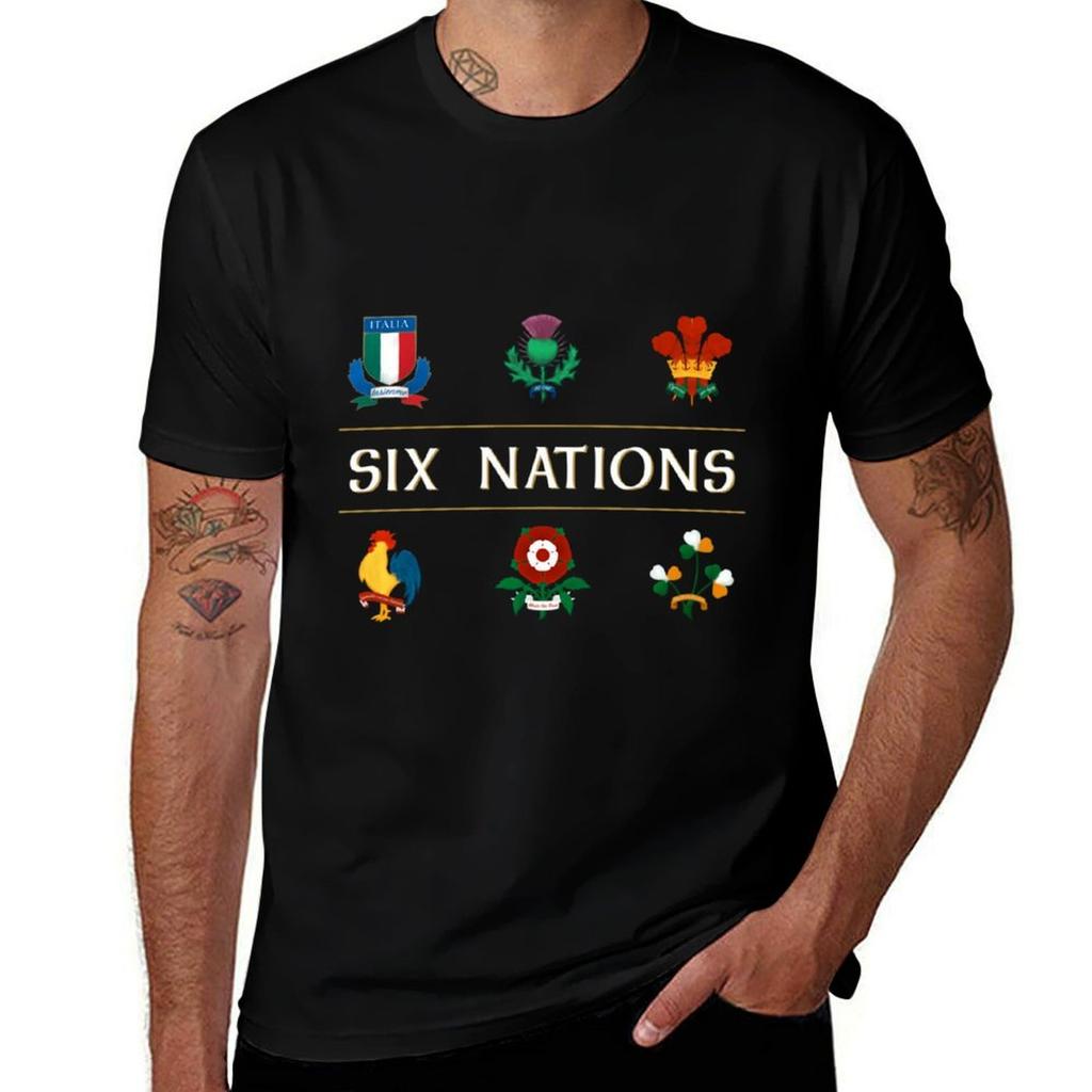 Six Nations Rugt Tshirt Summer Fashion Casual Tee Shirt