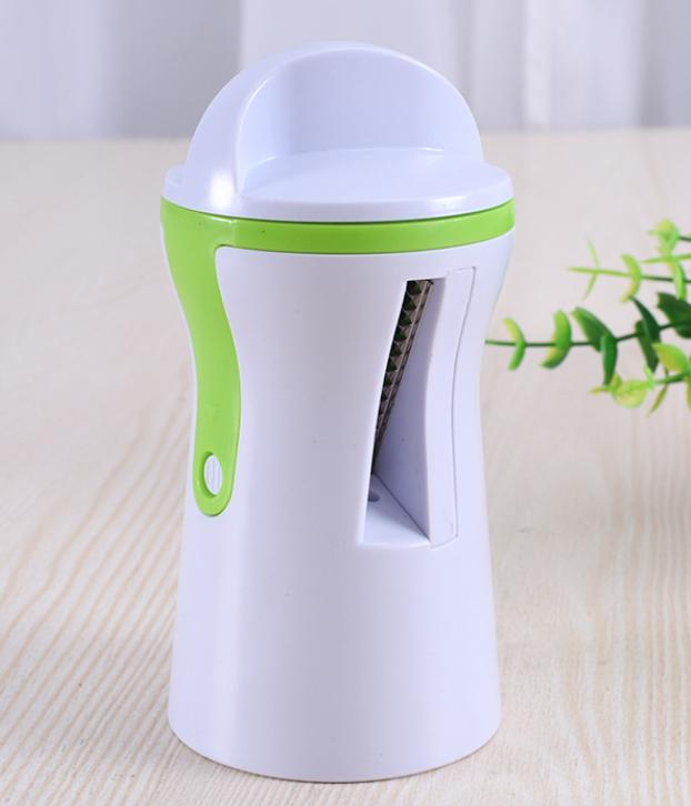 

Creative vegetable spiral slicer spaghetti noodle machine spiral funnel shredder vegetable cutter grater білий