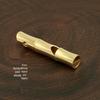 Dragon Head Brass Whistle Keychain Pendant - Pure Copper Metal Craft Accessory