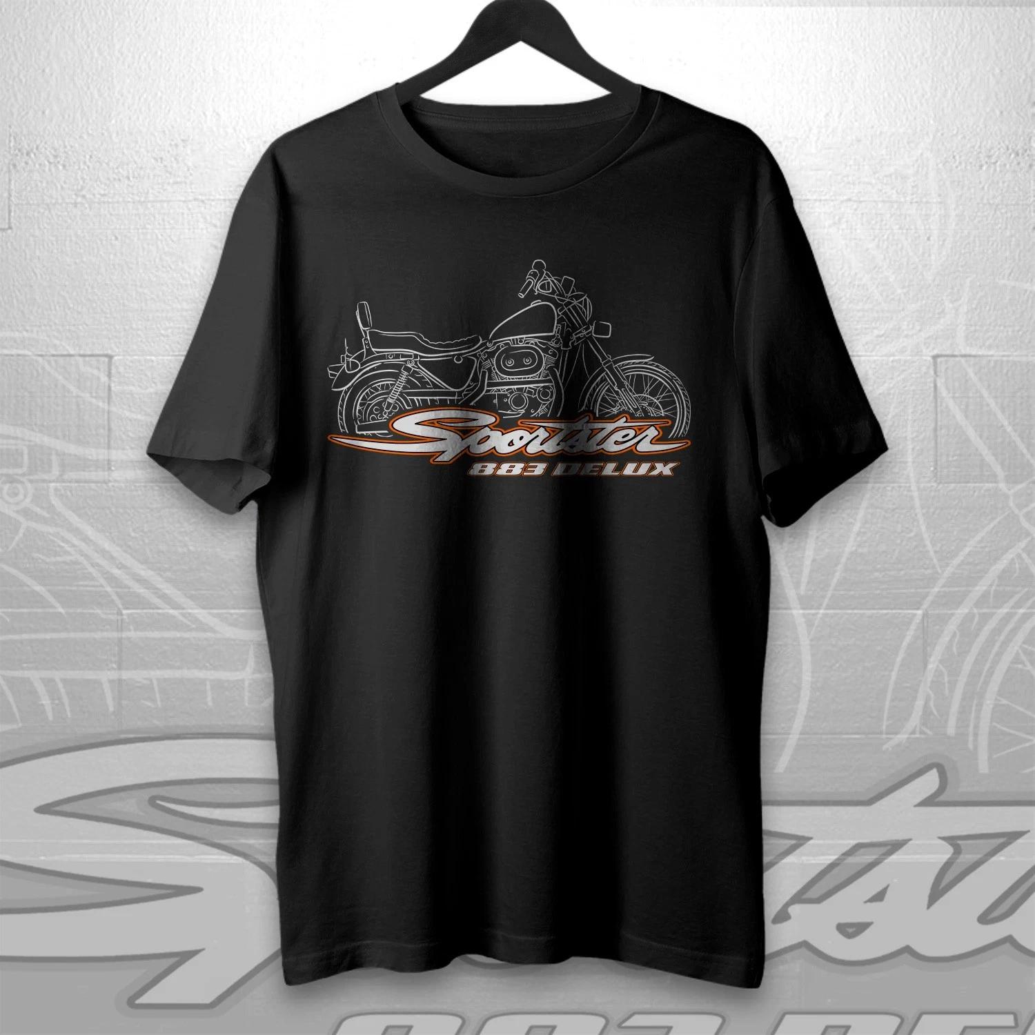 Harley-Davidson Sportster 883 Deluxe 1986-1995 Motorcycle T shirt for Riders 3XL