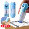 3pcs Thermal Paper Correction Fluid Address Blocker Eraser With Retractable Knife Parcel Opener Anti Peep Identity Information