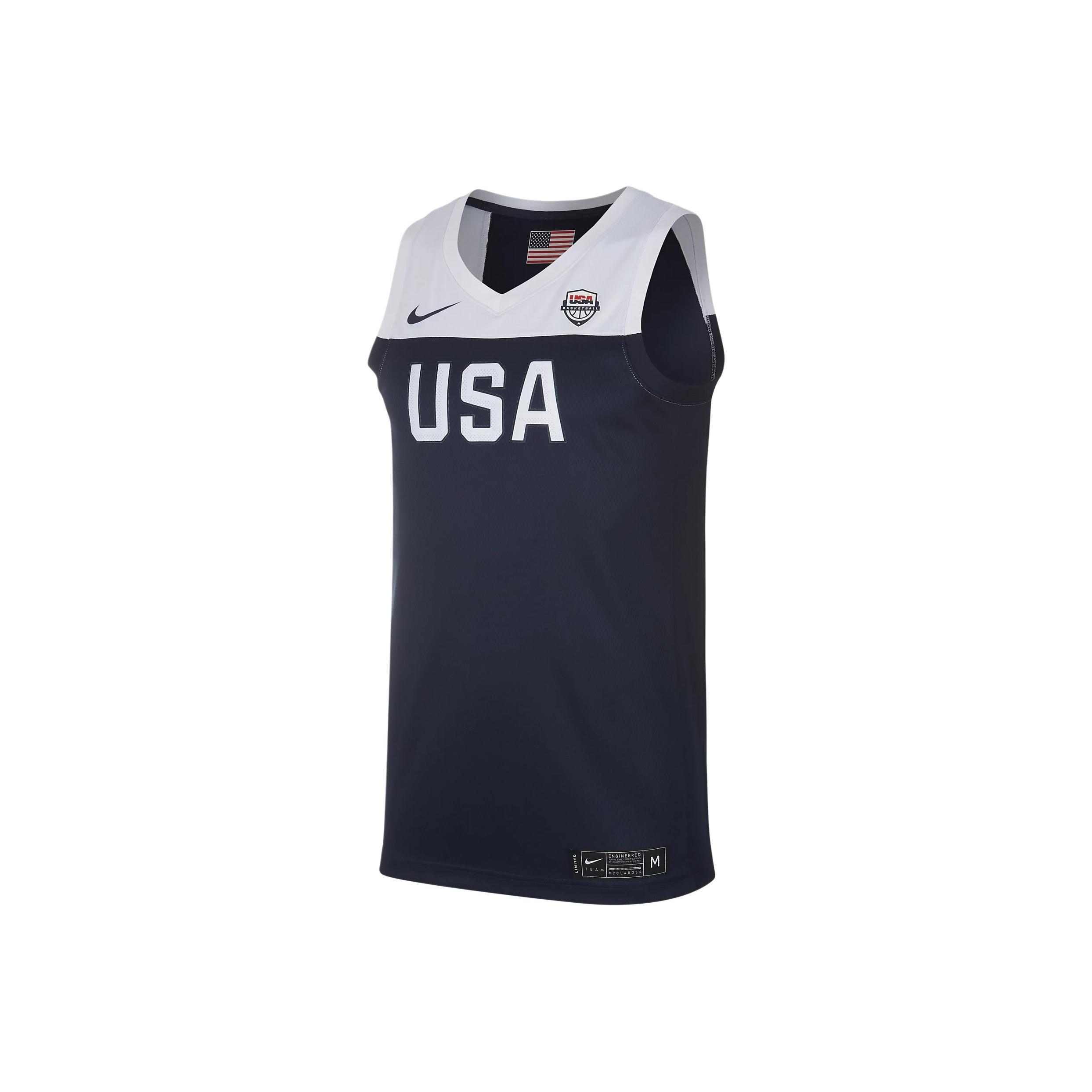 Nike Баскетбольная майка Dream Team США, мужская, темно-синяя, CJ6872-451 S