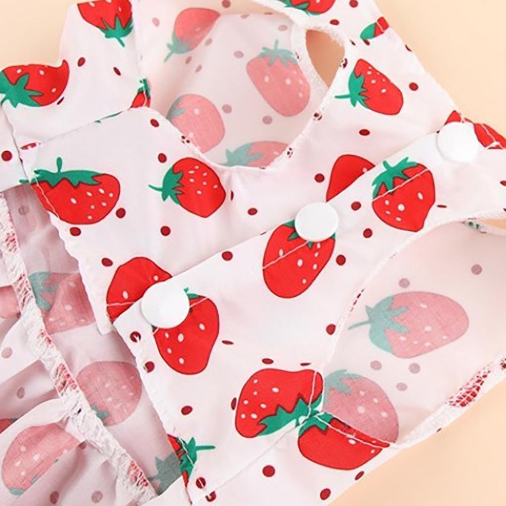 Thin Dog Dress Lightweight Princess Outfit Eye-catching Strawberry Costume  Party Dressing