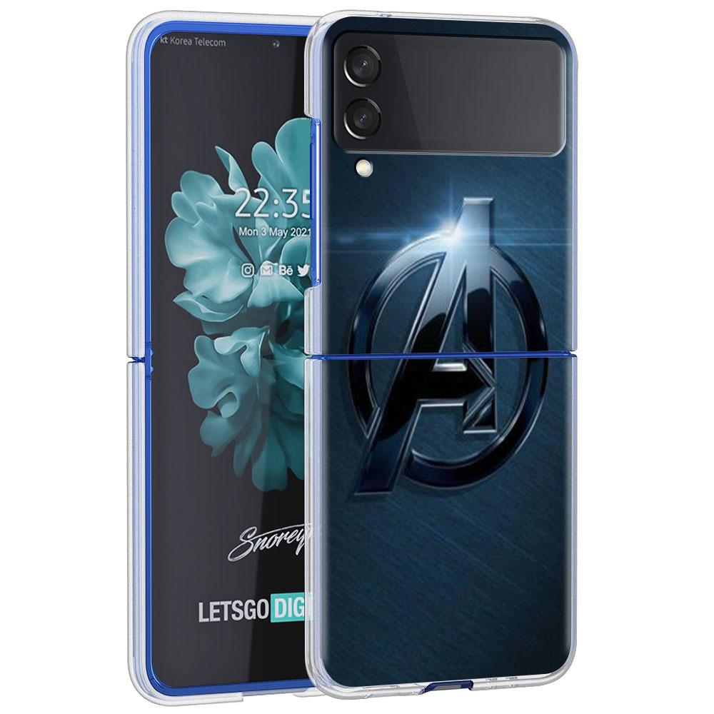 

Case For Samsung Galaxy Z Flip 3 4 5G Transparent Hard Cell Phone Cover ZFlip Clear PC Luxury Coque Tiger Crane ART Samsung Z Flip 4