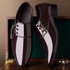 Herren Formelle Schuhe Lackleder Spitze Zehe Gesellschaftsschuh Männlich Glänzendes Obermaterial Frühling Herbst Stil Hohe Qualität Mode 39 Neu