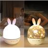 Rabbit Projector Lamp Music Remote Control Rotating Starry Sky Light Creative Bedroom