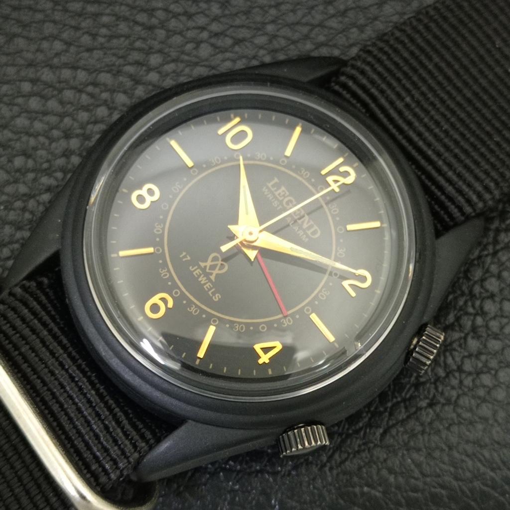 REFURBISHED VINTAGE LEGEND HAND-WINDING SWISS MENS ALARM WATCH A707519-1