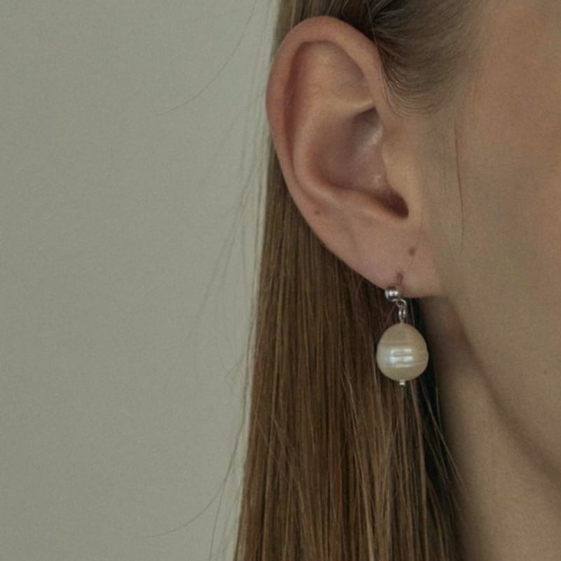 aora FRESHWATER PEARL DROP EARRING #0020