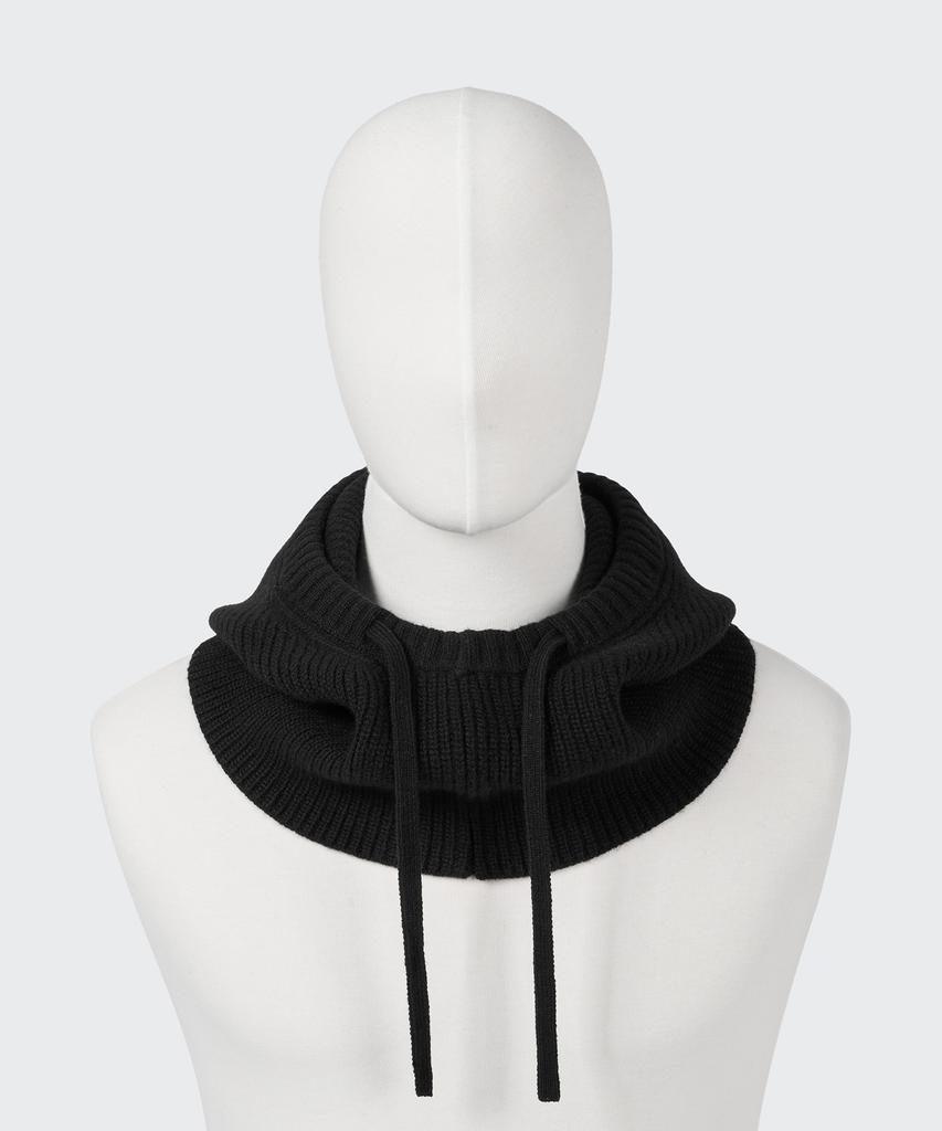 Musinsa Standard Lambswool String Knit Balaclava [Black]