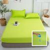 High Quality Waterproof Mattress Protector Solid Color Bed Sheet Deep Pocket Fitted Sheet Bedspread with Elastic Bands Sheets Sofa Cover