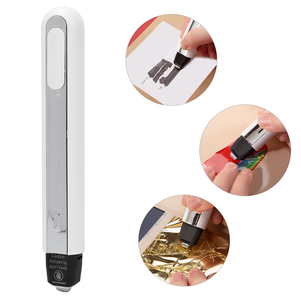 Sxhlseller Mini Heat Press Pen 3S Fast Heating, Multipurpose Portable Heat Sealer Pen for Erasing Food Bag Printing Paper, Thermal Transfer Project, T