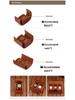 Premium Genuine Cowhide Watch Box: Dustproof, Shockproof, Removable Storage for Mechanical Watches