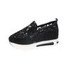 Fashion Lace Flats Platform Women Sport Shoes Mesh Breathable Sneakers 2025 Summer New Casual Sandals Running Beach Rocking Dance Shoes