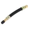 A ABSOPRO Tire Valve Stem Air Inflation Adapter Durable 120mm Long Tire Valve Extension Rubber Black
