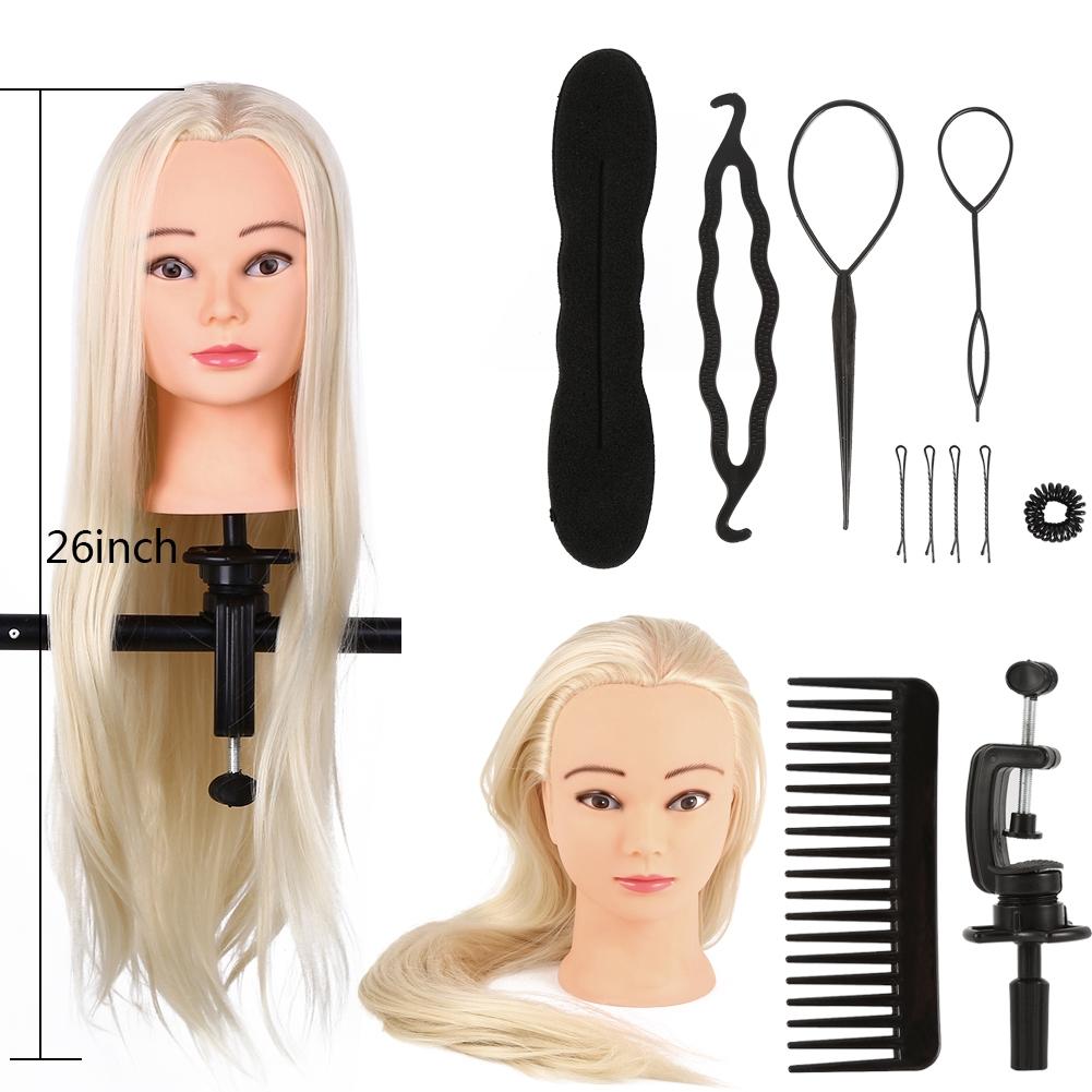 Hairdresser Training Practice Head Moldel Mannequin Long Hairdressing   Braid Set Tool 1#
