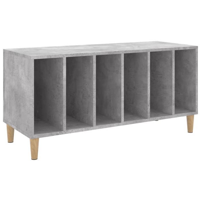 VidaXL Armoire à Disques, Armoire Latérale avec Rangement, Meuble pour Tourne-Disque, Buffet de Salon, Industriel, Gris 831977