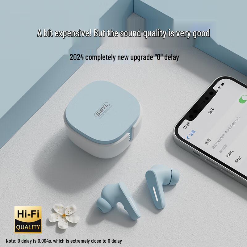 

Sibyl True Wireless Bluetooth Earphones 2024 - In-Ear Gaming, Noise Cancelling, Ultra-Long Battery, High Sound Quality.