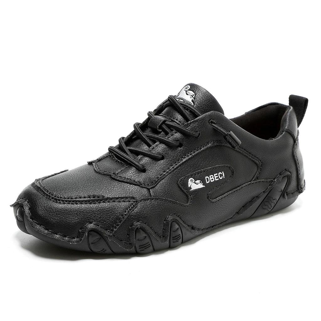 Genuine Leather Plus Size Unisex Outdoor Casual Sneakers for Spring/Summer