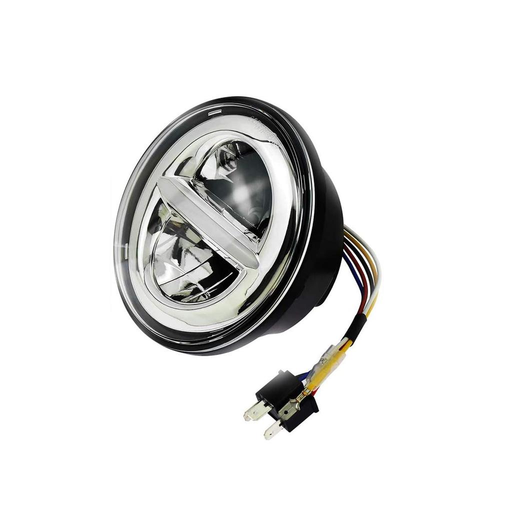 YIBO Motorcycle Headlight 5.75 Inch Headlight LED Headlamp Projector Driving Light with DRL High