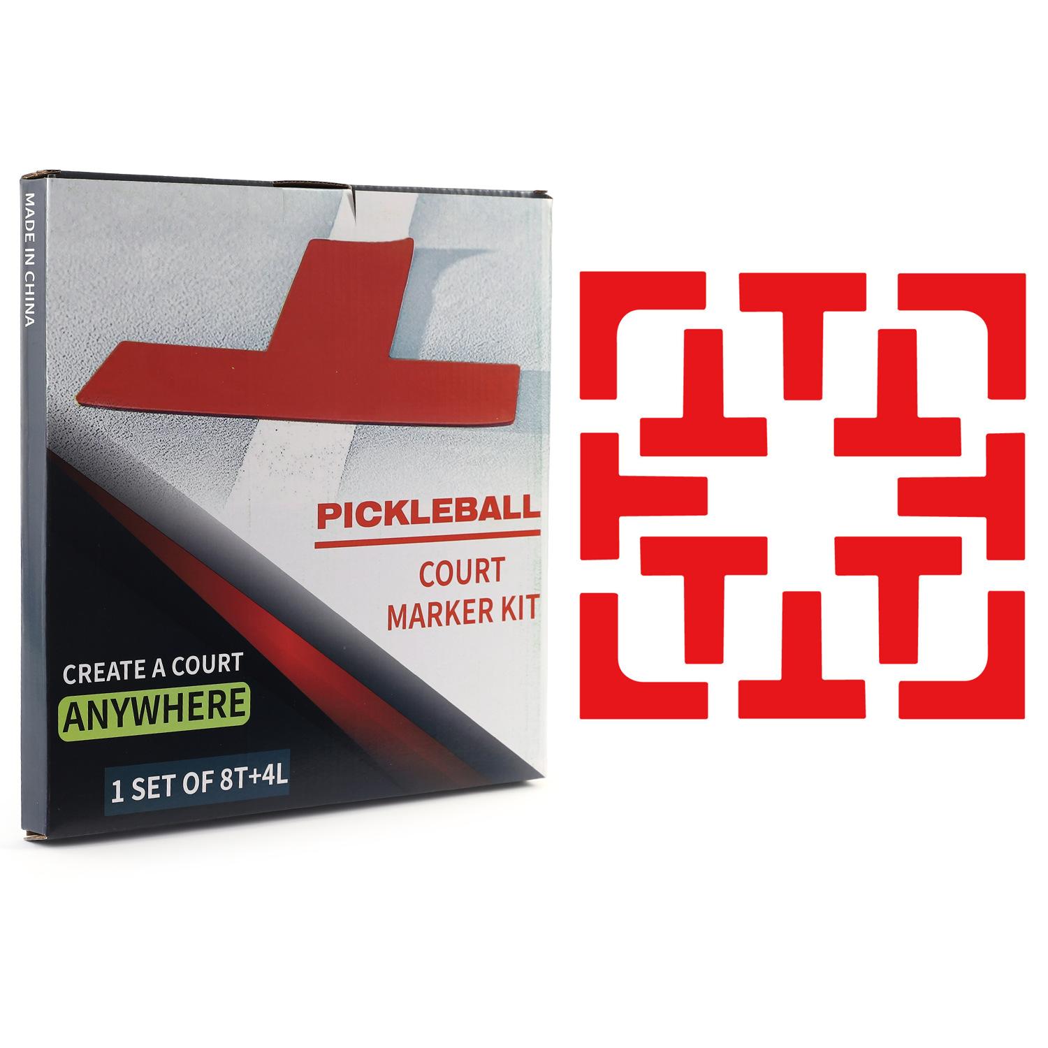 Sports Pickleball Court Marker Training Pickleball Accessories Sports Court Lines Marker Easy to Use красный