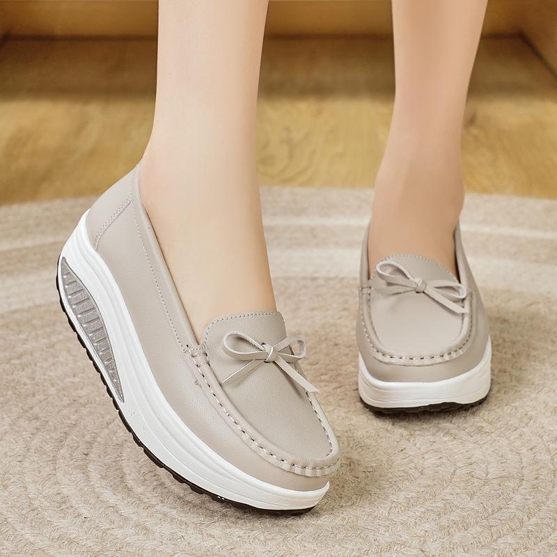 Women's 2025 Low-Cut Thick-Soled Woven Casual Shoes - Lightweight, Comfortable, Popular Model