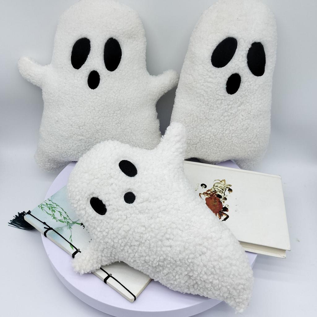 Halloween Gift White Ghost Venue Furniture Accessories Funny Ghost Pillow Plush Toys