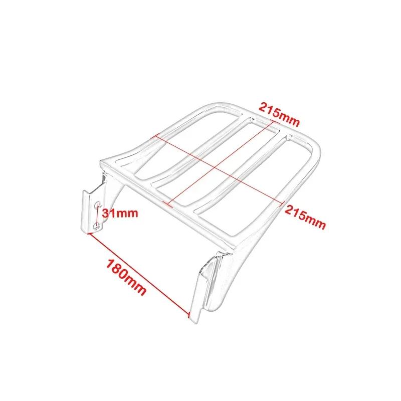Motorcycle Sissy Bar Backrest Rear Luggage Rack Support Chrome For Harley Sportster XL 883 1200 FLST FLSTC FLSTSC Dyna Softail