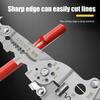1Pcs Foldable Wire Stripper Multi-Function Pulley Tool For Crimping Splitting Winding Ideal For Electricians