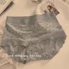 Ladies Spring and Autumn New Simple Pure Cotton Antibacterial No Trace Middle Waist Briefs