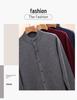 Hengyuanxiang Men's 100% Wool Thick Knit Half-High Neck Cardigan Sweater - Autumn/Winter 2025