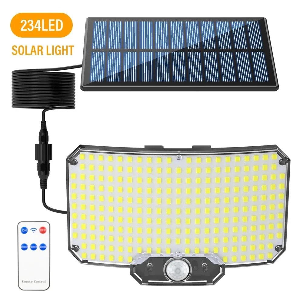 LED Split Solar Lamp 3 Lighting Mode Outdoor Decoration Sunlight Wall Light PIR Motion Sensor Waterproof Garden Garage Lamp