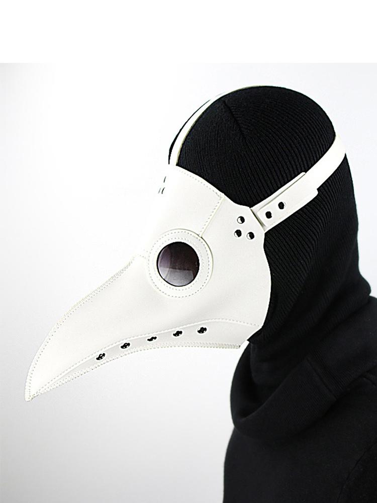 Grappig Middeleeuws Pestdoktersmasker Leer Zwart Snavelmasker Dokter Halloweenmasker Steampunk PU Vogels Cosplay Doctour De Peste