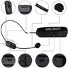 Tmei 2.4G Wireless Headset with Microphone, Stage, Portable Speaker, Lightweight, 3.5mm Stereo Mini Plug, Black (Black)