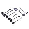 2 Pezzi Coperchio Antipolvere in Silicone Per Spine di Alimentazione Audio di Rete Connettori Speaker Xlr 6.35Mm Tappo Protettivo Impermeabile