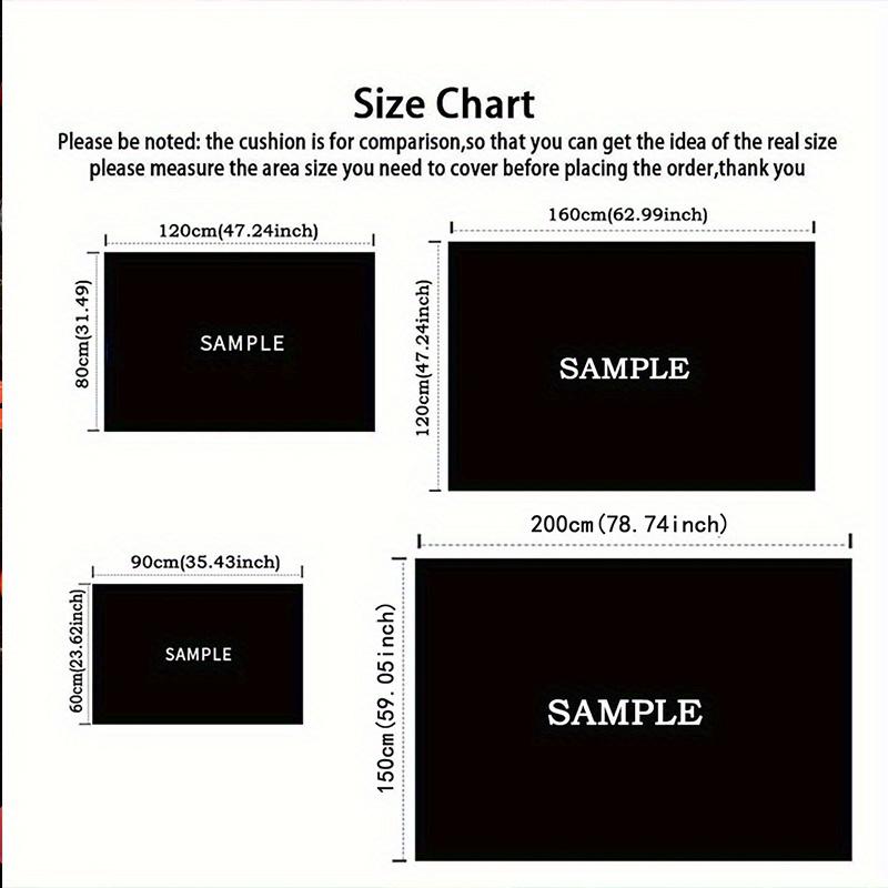 Vinyl Record Design Polyester Carpet,  Crystal Velvet Floor Mat, Anti-Slip Area Rug for Bedroom, Living Room, Home Decor