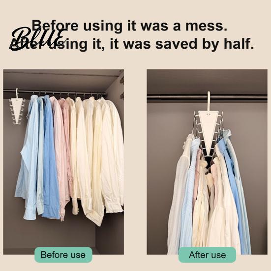 Double Sided Hanger Hooks Space Degrees Rotating Hanger 360 5/8/12Pcs V-Shaped with 12 Saving Closet