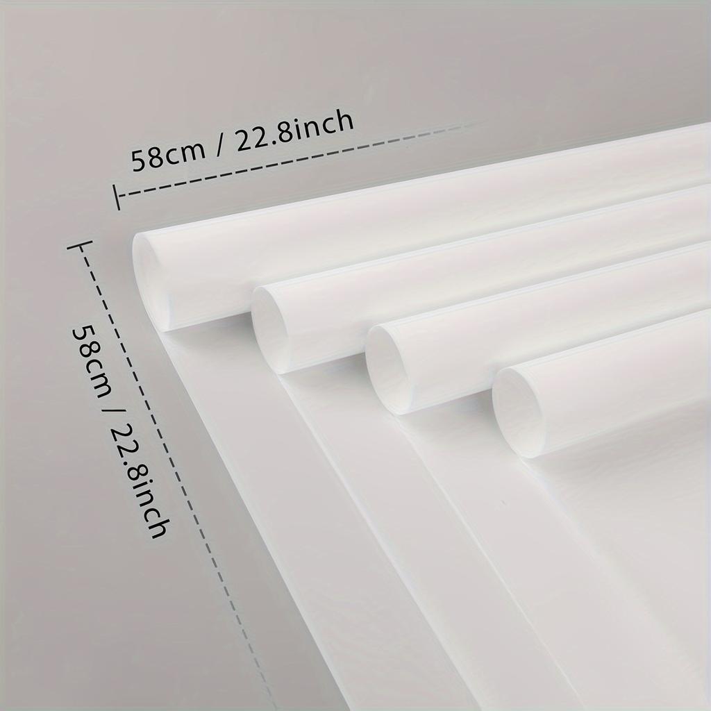 20 de coli de hârtie pentru săculeți de flori de 22,8 * 22,8 inch - hârtie impermeabilă pentru săculeți de flori, hârtie de împachetat cadouri de nuntă și ziua de naștere DIY ((alb))