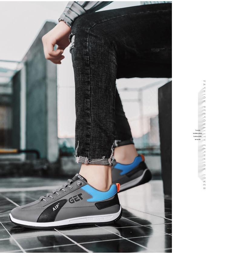 Herren 2025 Sommer Leder Slipper Sneaker: Atmungsaktive, lässige, vielseitige Sport-Skateschuhe