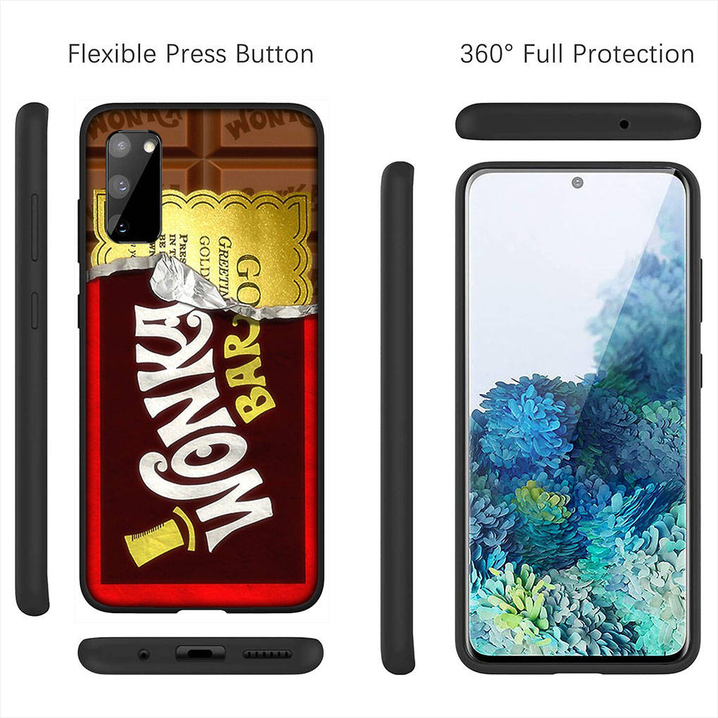 For iPhone 16 15 Xiaomi Redmi Note 14 13 12 11 Pro Max X 8 16e Samsung Galaxy S25 S24 S23 Moto OPPO Huawei Alpen Wonka Wonka Bar Chocolate Phone Case