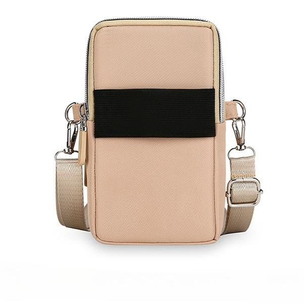 Borsa a tracolla da donna con tasche multiple per telefono, borsa a spalla mini leggera, portafoglio per passaporto da viaggio, piccola borsa a tracolla