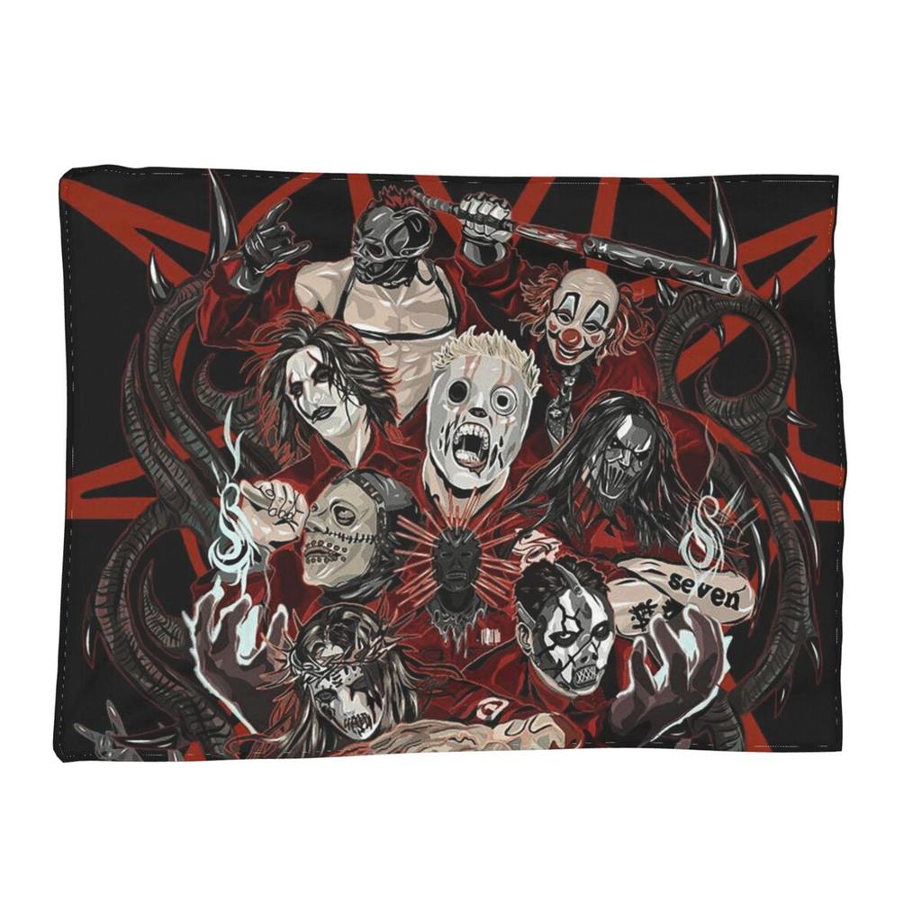 שמיכה מפלנל רכה וחמה של להקת ההבי מטאל Slipknot, כיסוי לחדר שינה, פיקניק, נסיעות, בית, מוזיקת היפ הופ רוק