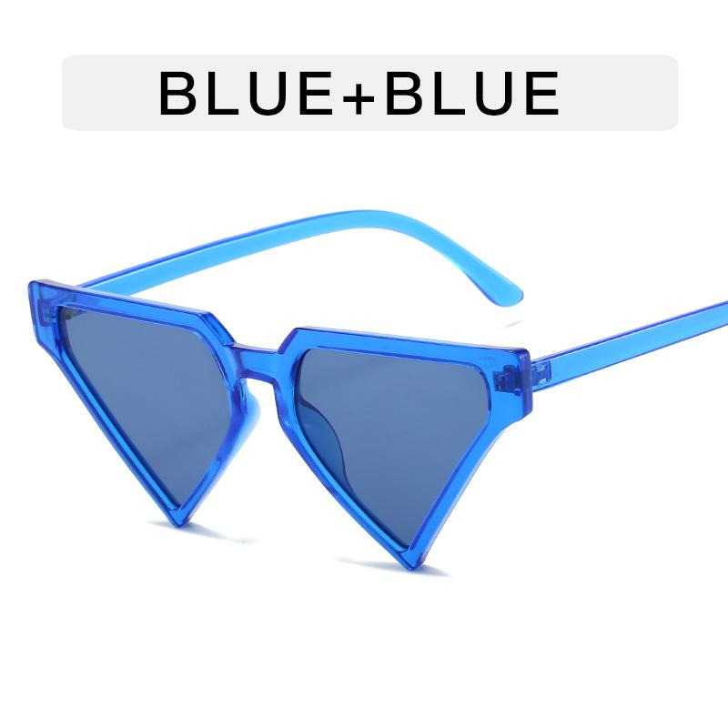 Triangle Shape Sunglasses Woman Candy Color Seaside Holiday Men's Sun Glasses UV Protection Travelling Women Sunglass