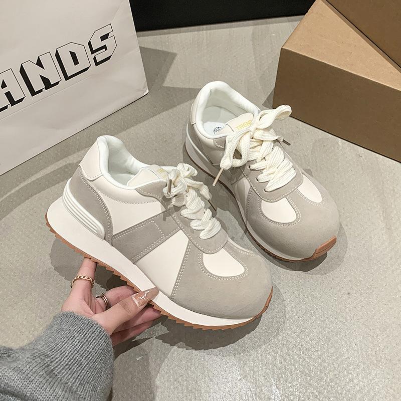 

Women s shoes spring new thick-soled big-headed macarons small fresh sports and leisure 40