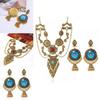 Ethnic Style Simulation Gemstone Decoration Women Necklace And Earring Set For Boho Fashion Lovers