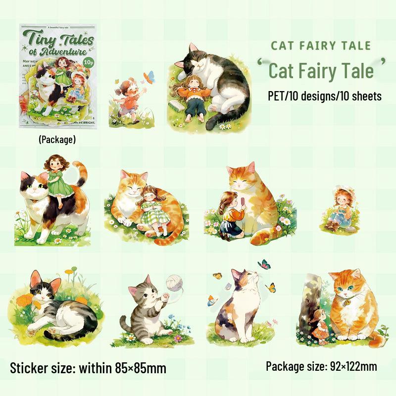 Yi Niao Mini Adventure Cartoon Character Sticker Pack - 6 Styles