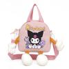 School Kid Kuromi Bag Cartoon Design Lightweight Nylon Material Outings Daily