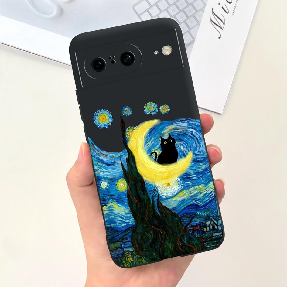 For Google Pixel 8 Pro Case GC3VE G1MNW Soft Silicone Rubber Protector Cover For Google Pixel 8 8A Bumper Pixel8 8Pro Phone Case