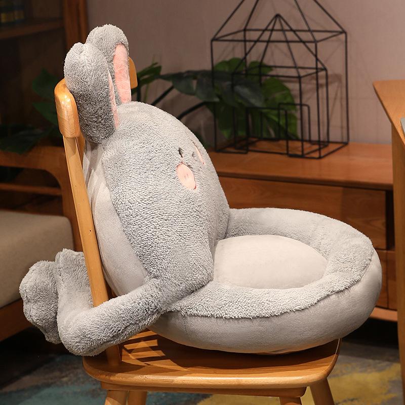 Soft Cartoon Animal Plush Pillow Seat Chair Cushion Stuffed Plush Bunny Doll Toy Sofa Floor Mat Home Decor Creative Gifts